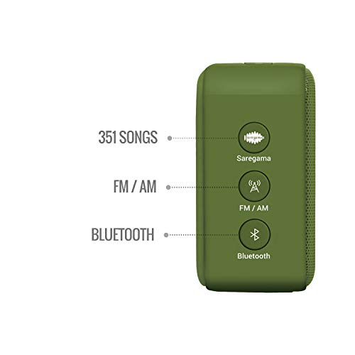 Carvaan Saregama Carvaan Mini Hindi 2.0- Music Player with Bluetooth/FM/AM/AUX (Sapphire Green) - Image 3