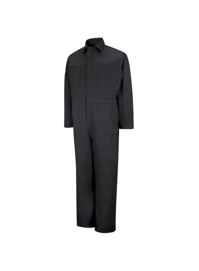 Red Kap Men's Long Sleeve Twill Action Back Coverall, Black, 48 Tall - Image 5