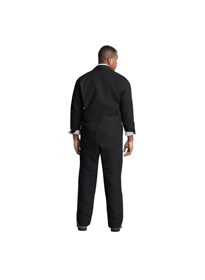 Red Kap Men's Long Sleeve Twill Action Back Coverall, Black, 48 Tall - Image 2