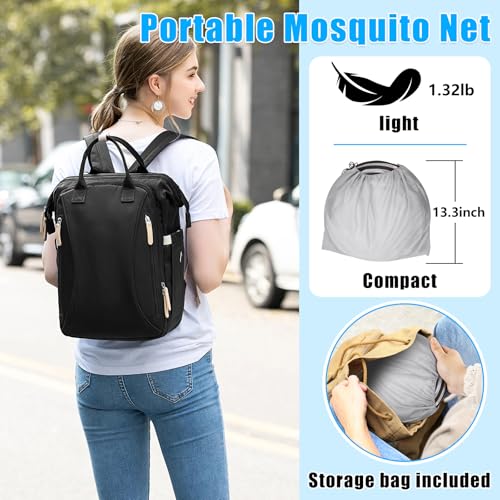 Axcoix Extra Large Pop Up Mosquito Tent, Portable Foldable Mosquito Net for Bed Camping Travel Patio (78 * 41 * 31inch) - Image 4