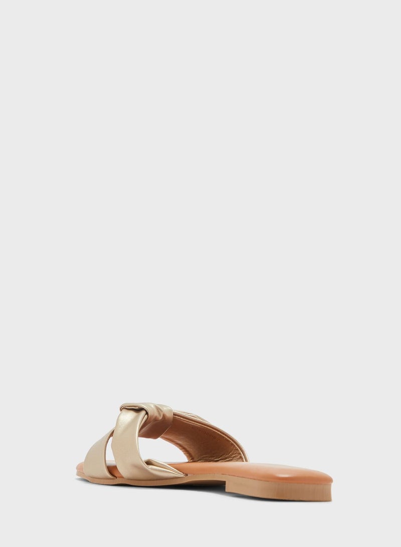 Vincci Square Toe Flat Sandals - Image 3