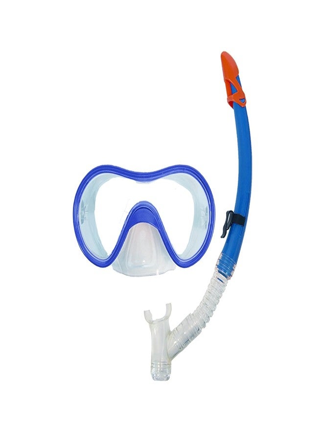 AUF Snorkeling Gear Dry Anti Fog 180° Panoramic View, Swim Goggles with Nose Cover Scuba Diving Mask-(Random colour) - Image 2