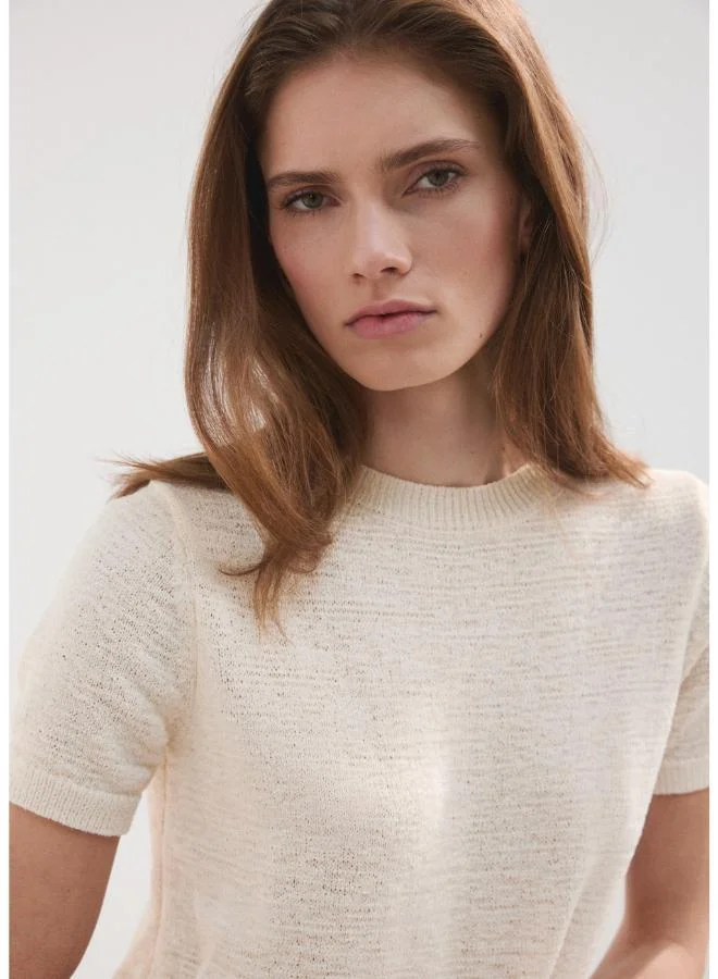 مانجو Short-sleeved knitted sweater