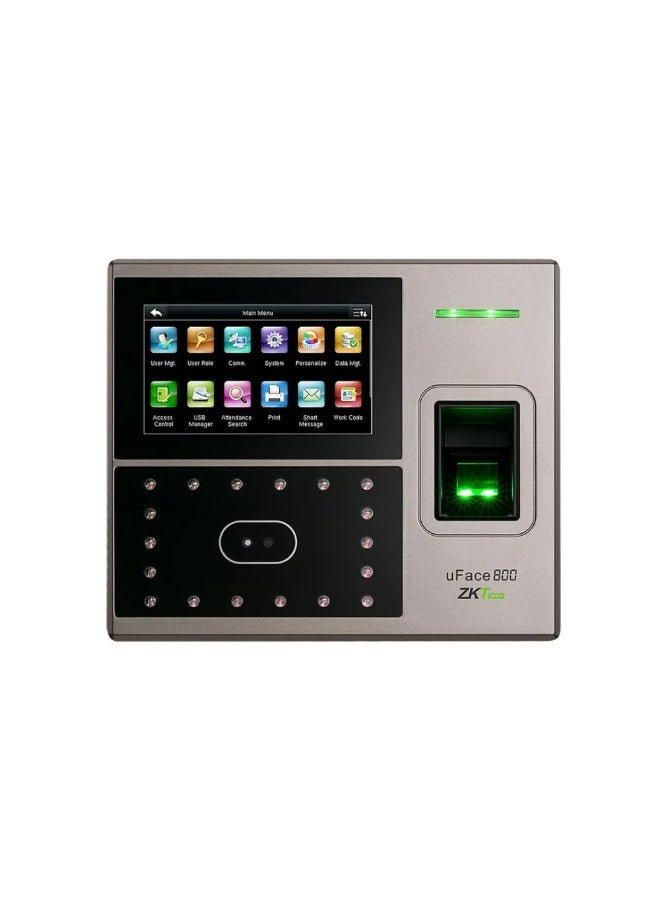 ZK TECHO ZKTeco UFACE800 Fingerprint Time Attendance Device - Image 1