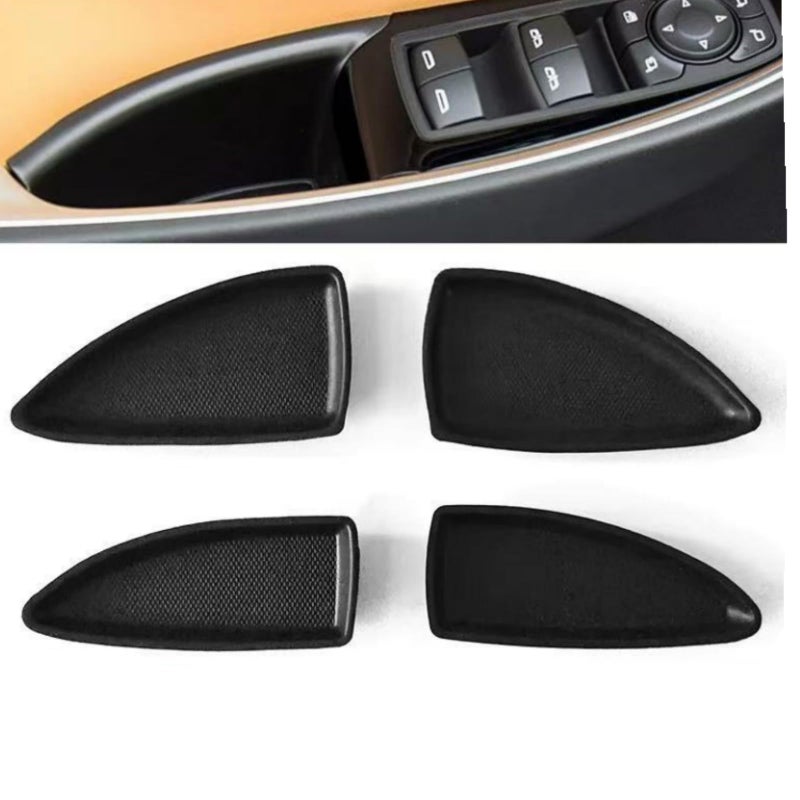 RONTCOS 4Pcs Interior Accessories Car Front Rear Door Switch Bezel Cap Set Replacement For Chevrolet Malibu 2016 2017 2018 Left Right Front Rear Plastic Bolt Cover