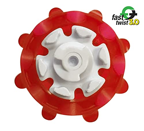 SOFTSPIKES Pulsar Fast Twist 3.0 Ultimate Cleat Kit, Red/White – Includes 18 Spikes, Ripper Wrench, and Installation Tool - Also Fits Tri-Lok, Slim-Lok, and Tour Lock Cleat Systems - Image 3