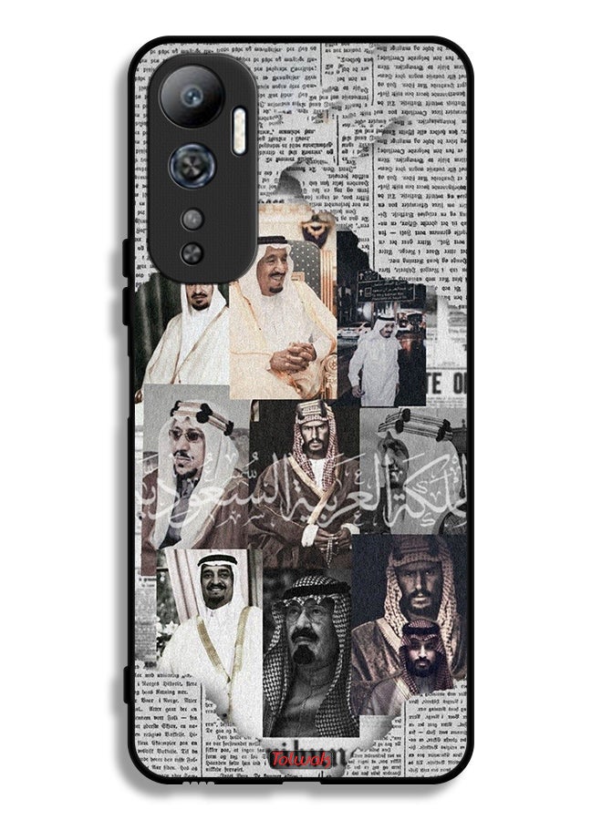 Tolwak Infinix Hot 20 4G Protective Case Cover Saudi Kings In News Paper - Image 2