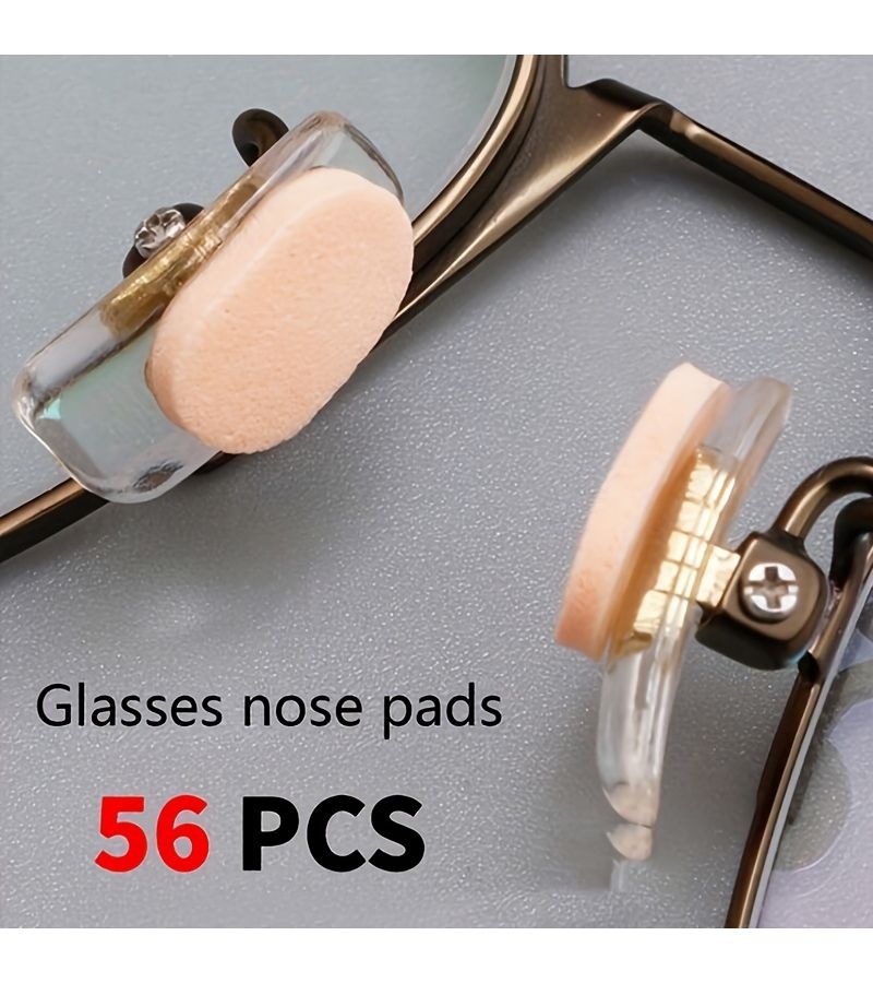 56 Skin Color EVA Sponge Disposable Eyeglasses Nose Pads Anti Slip Pressure Reducing For All Eyewear - Image 1