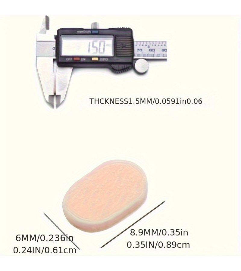 56 Skin Color EVA Sponge Disposable Eyeglasses Nose Pads Anti Slip Pressure Reducing For All Eyewear - Image 3