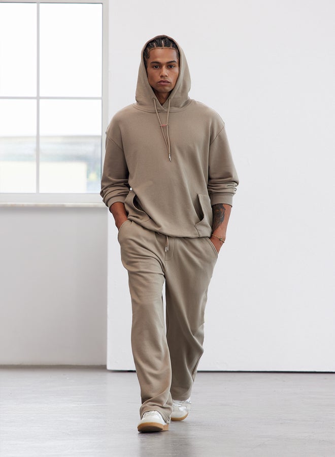 trendyol Limited Edition Mink Oversize/Wide Cut Carpenter Sweatpants TMNAW25EA00018  - Image 1