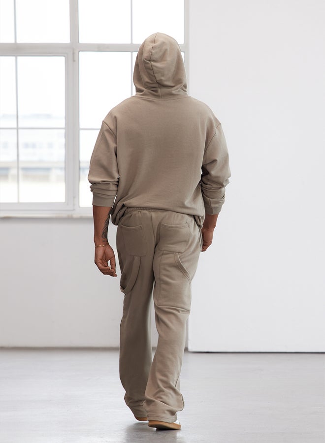 trendyol Limited Edition Mink Oversize/Wide Cut Carpenter Sweatpants TMNAW25EA00018  - Image 3