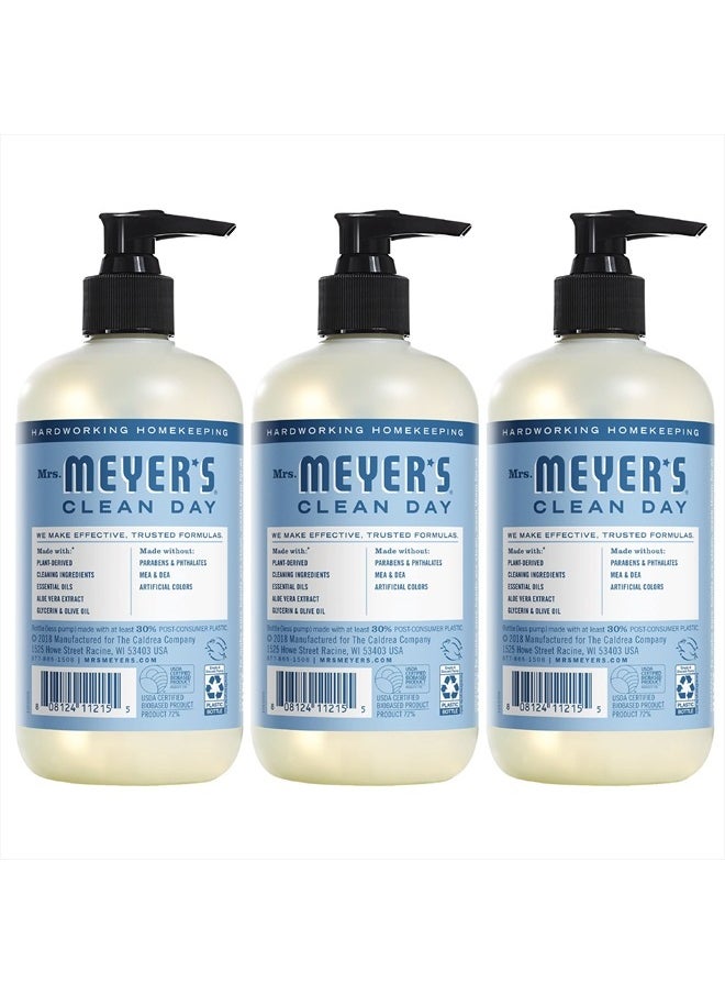 Mrs. Meyer's Clean Day Hand Soap, Made with Essential Oils, Biodegradable Formula, Rain Water, 12.5 fl. oz - Pack of 3  - Image 2