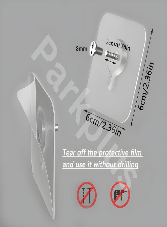 Parkplus Photo Frame Hooks for Wall without Drilling Self Adhesive Hooks for Wall Heavy Duty Strong Nail Free for Hanging Photo Frame/Wall Clock/Kitchen Accessories Items (Photo Frame Hook, 9 Pack) - Image 2