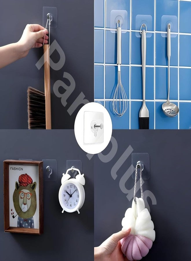 Parkplus Photo Frame Hooks for Wall without Drilling Self Adhesive Hooks for Wall Heavy Duty Strong Nail Free for Hanging Photo Frame/Wall Clock/Kitchen Accessories Items (Photo Frame Hook, 9 Pack) - Image 4