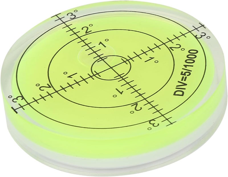 YWBL-WH 60mm Round Level Bubble, Clear Acrylic ABS Material for Camera Platform and Electronic Scale Calibration - Image 5