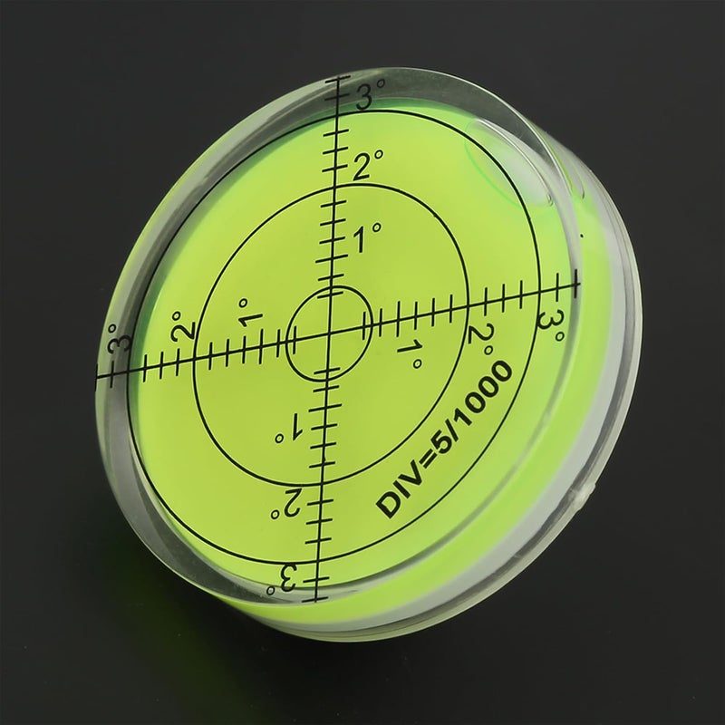 YWBL-WH 60mm Round Level Bubble, Clear Acrylic ABS Material for Camera Platform and Electronic Scale Calibration - Image 3