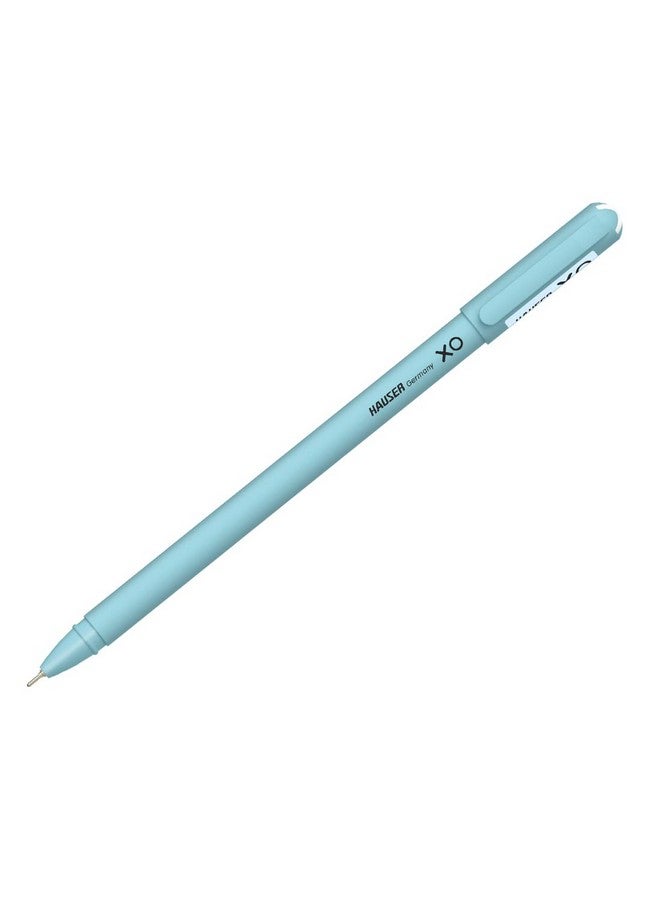 Hauser Germany Hauser XO 0.7mm Ball Pen Wallet Pack | Sleek Body & Minimalistic Design | Matt Finish & Solid Body Type | Low Viscosity Ink With Ultra Durable Tip | Blue Ink, Pack of 10 Pens  - Image 3