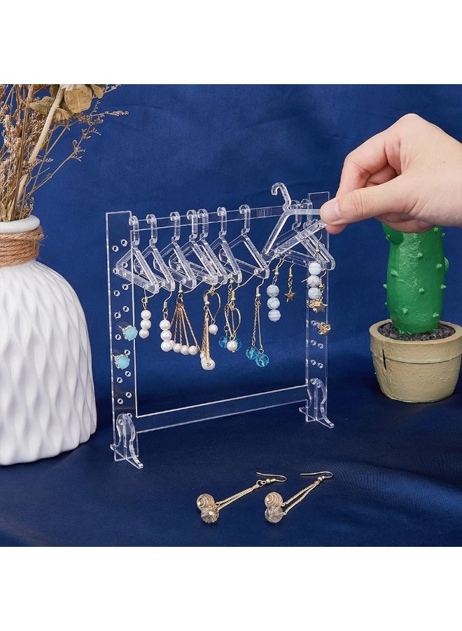 TPGP Acrylic Earring Display Stand Transparent Dangle Earring Organiser Holder With 10 Hangers Stud Earrings Holder For Jewellery Display Accessories - Image 3