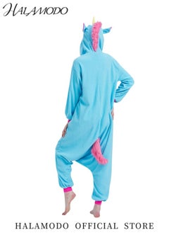 HALAMODO Adult Animal Onesie Pajamas Animal Cosplay Costume Sleepwear Comfy Homewear Halloween Animal Cosplay Pajamas Suit for Men & Women  - Image 4