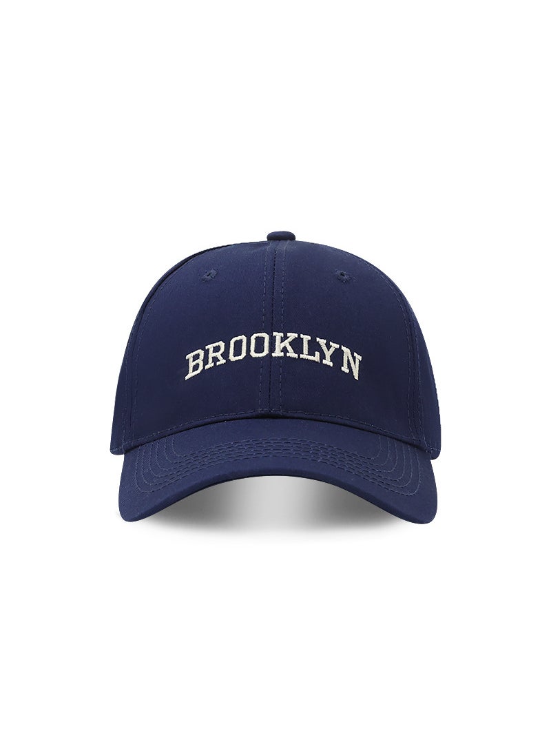 Generic Unisex Embroidered Baseball Cap with Wide Brim Red  - Image 2