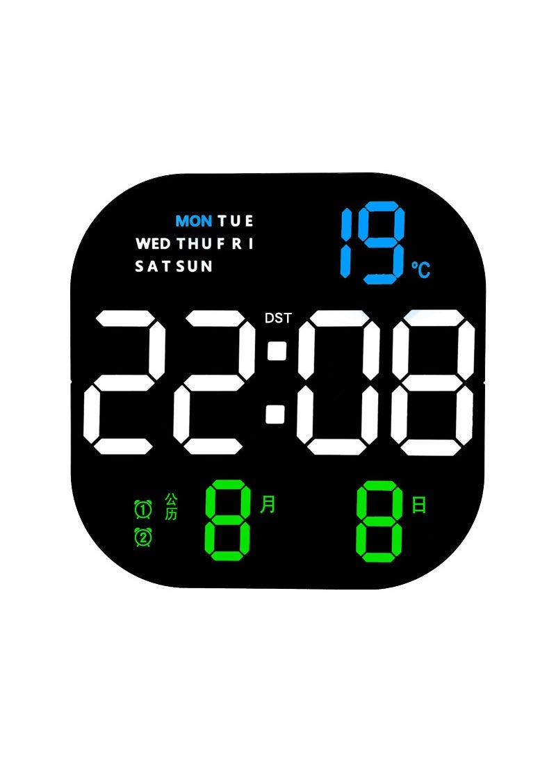 1 x 5 pcs Modern LED Wall Clock Fashion Living Room 6633 Tricolor 