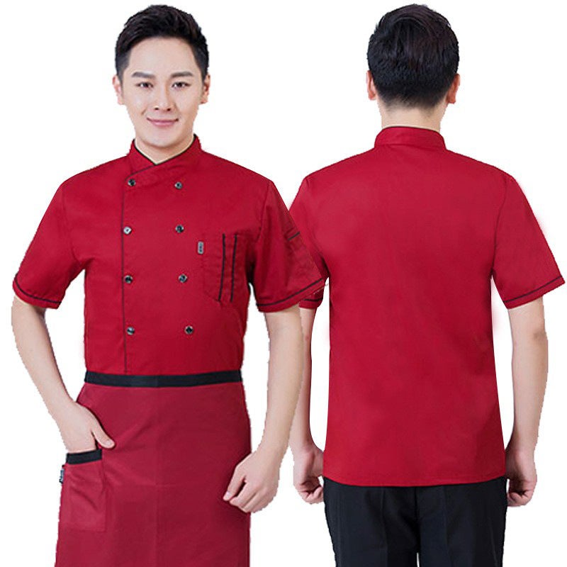 Chef Uniform Long-Sleeved Clothing For Men And Women Kitchen Baking Pastry Pastry Chef Work Clothes Dessert Shop Bakery - Image 1