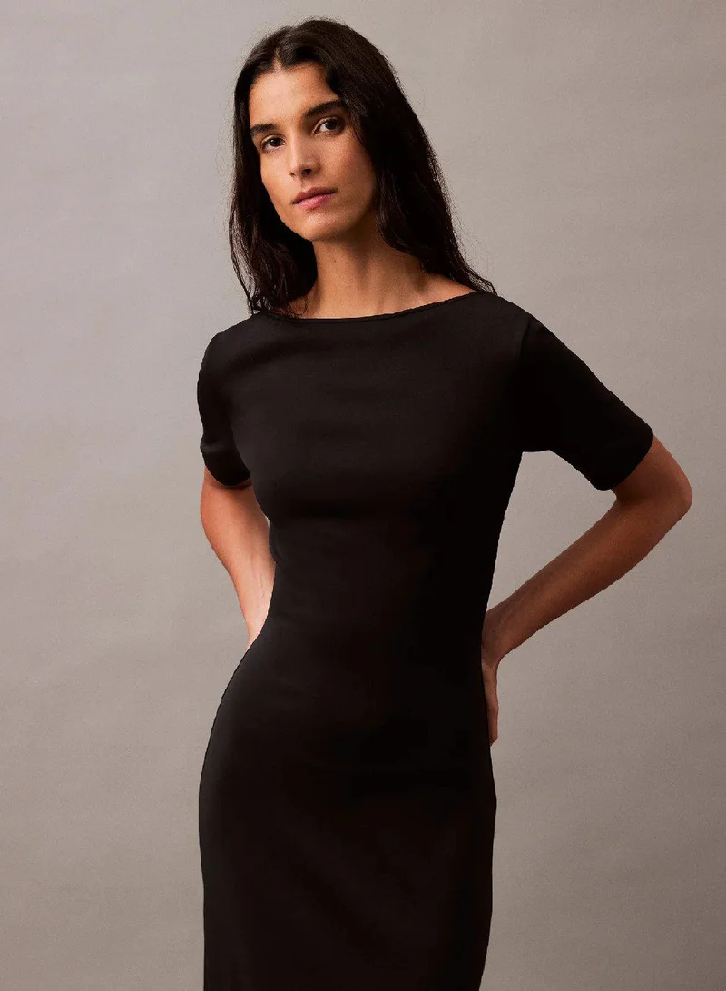 Calvin Klein BLACK BEAUTY Backless Jersey Dress for Women | Best Price UAE
