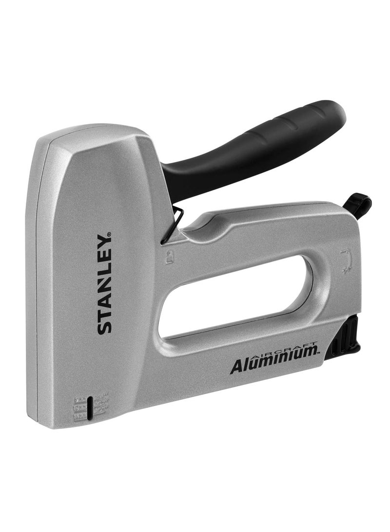 Stanley مسدس دبابيس شارب شوتير للاستخدام الثقيل مع 1000 دبابيس - مضاد للاحتجاز، قوة قابلة للتعديل، مقبض مريح، هيكل من الألمنيوم الطائر المتين، متوافق مع دبابيس النوع G (4/11/140) - Image 3