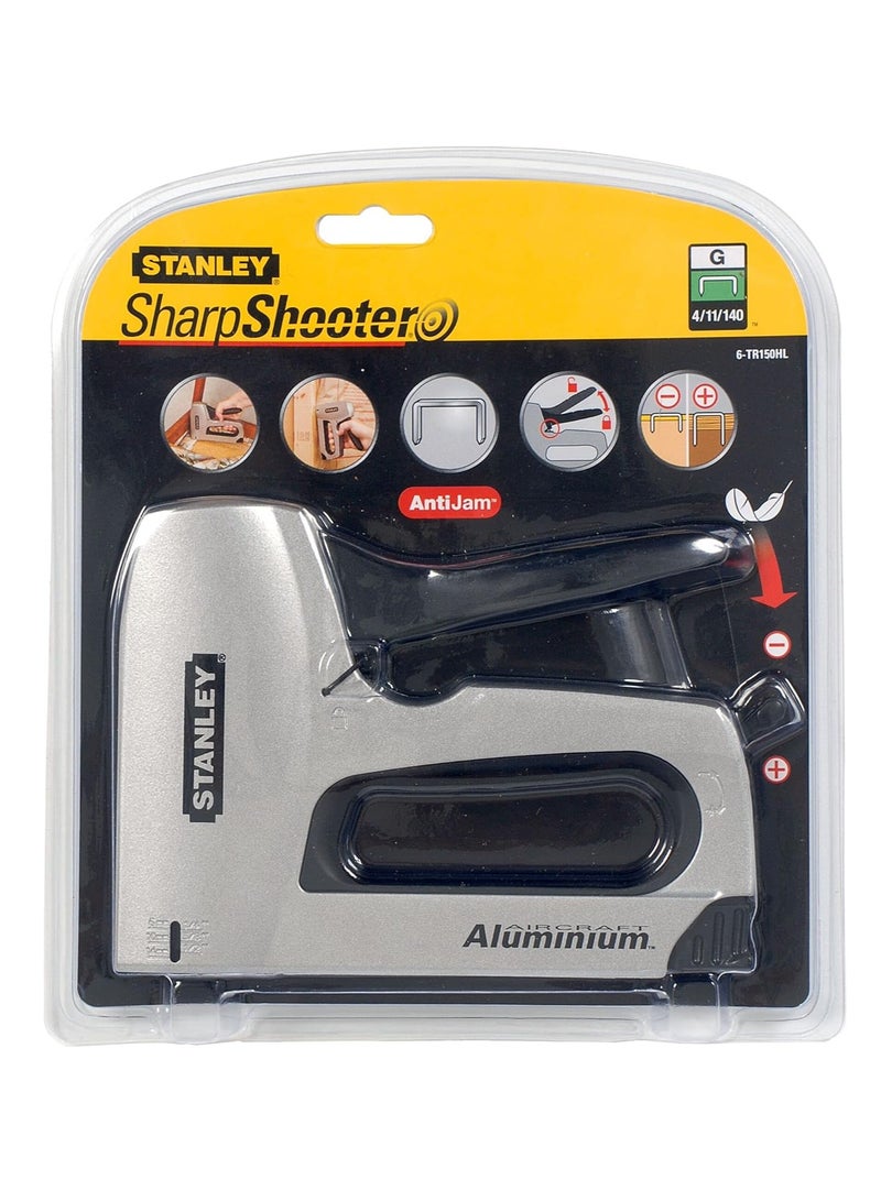 Stanley مسدس دبابيس شارب شوتير للاستخدام الثقيل مع 1000 دبابيس - مضاد للاحتجاز، قوة قابلة للتعديل، مقبض مريح، هيكل من الألمنيوم الطائر المتين، متوافق مع دبابيس النوع G (4/11/140) - Image 4