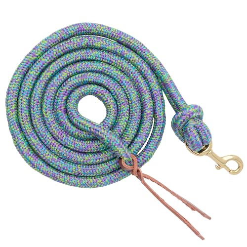 Weaver Equine Performance Lead Rope10 Horse Cowboy Rope with Brass Plated Snap Soft Comfort Grip Barn Horse Tack for Daily Use - Image 1