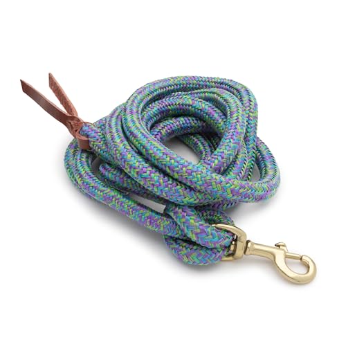 Weaver Equine Performance Lead Rope10 Horse Cowboy Rope with Brass Plated Snap Soft Comfort Grip Barn Horse Tack for Daily Use - Image 3