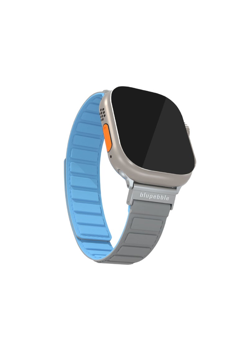 blupebble - Silicone Reversible Magnetic Strap for Apple Watch Ultra 49/45/44/42MM Compatible with Series 8 | 7 | 6 | 5 | 4 | 3 | SE - Image 1