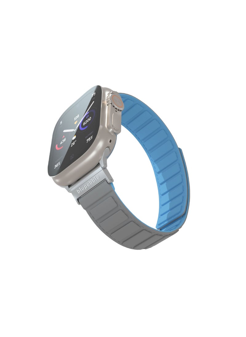 blupebble - Silicone Reversible Magnetic Strap for Apple Watch Ultra 49/45/44/42MM Compatible with Series 8 | 7 | 6 | 5 | 4 | 3 | SE - Image 1