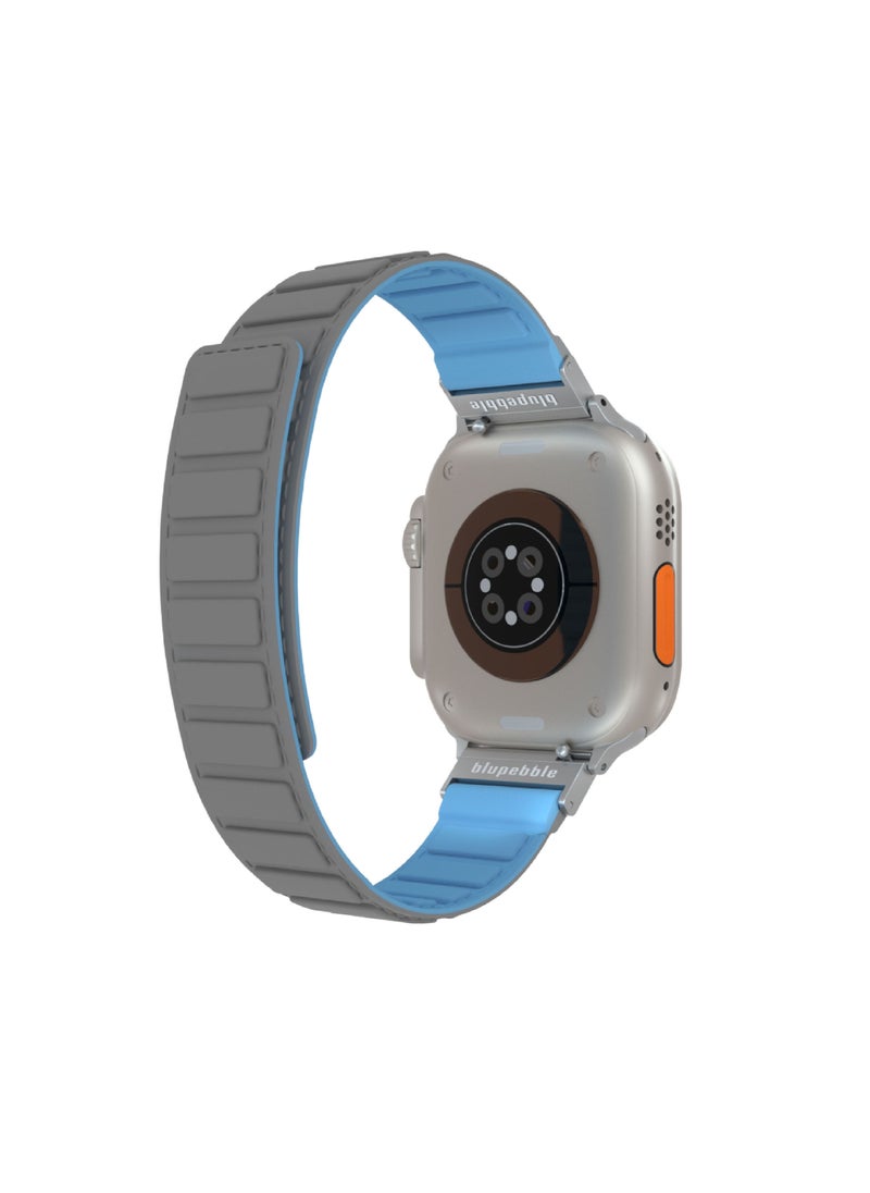 blupebble - Silicone Reversible Magnetic Strap for Apple Watch Ultra 49/45/44/42MM Compatible with Series 8 | 7 | 6 | 5 | 4 | 3 | SE - Image 1