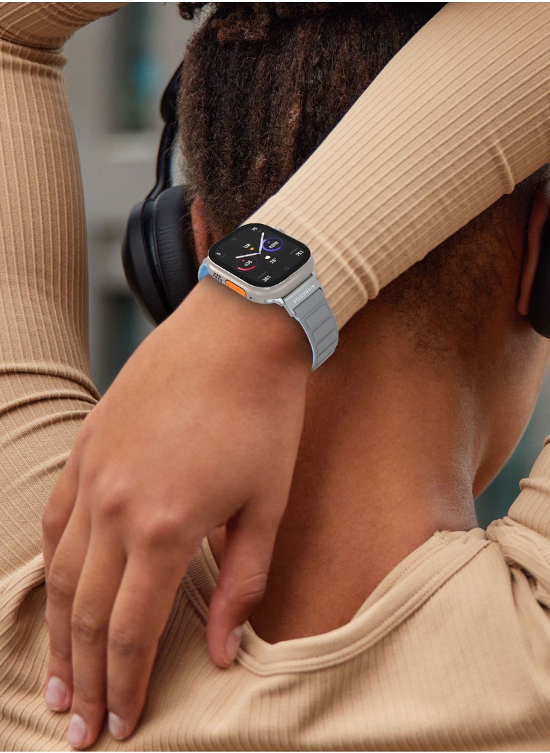 blupebble - Silicone Reversible Magnetic Strap for Apple Watch Ultra 49/45/44/42MM Compatible with Series 8 | 7 | 6 | 5 | 4 | 3 | SE - Image 1