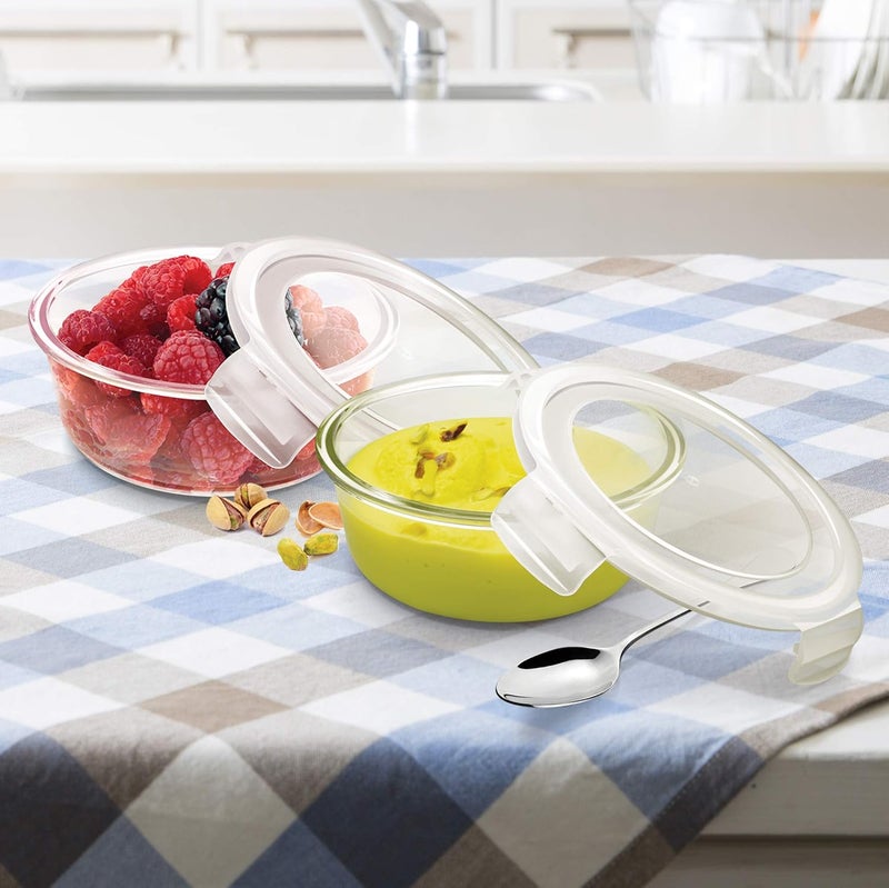 TREO طقم حاويات تخزين زجاجية دائرية تريو من ميلتون - Image 4