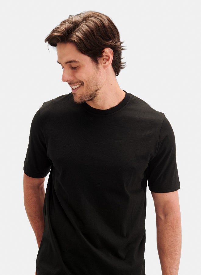 Essentials, Regular fit t shirt for men and women black - Image 2