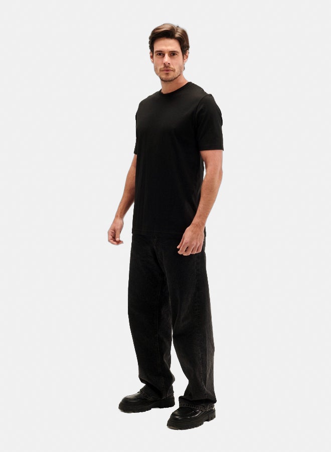 Essentials, Regular fit t shirt for men and women black - Image 3