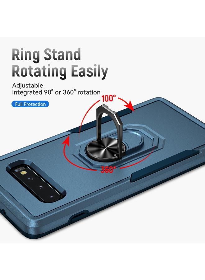 S-TOP Case For Samsung Galaxy S10+ Pioneer Armor Heavy Duty PC + TPU Holder Phone Case - Image 2