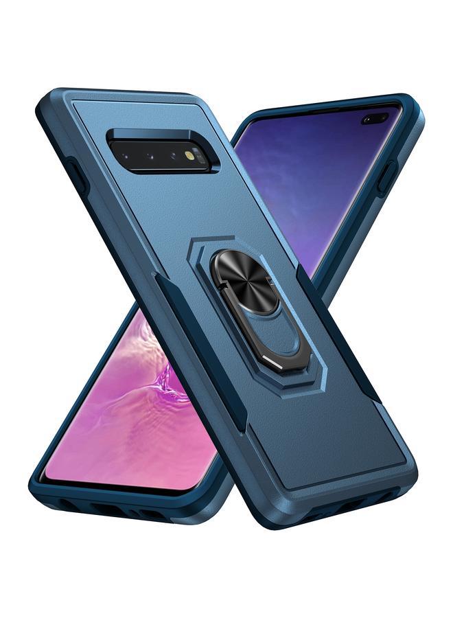 S-TOP Case For Samsung Galaxy S10+ Pioneer Armor Heavy Duty PC + TPU Holder Phone Case - Image 1