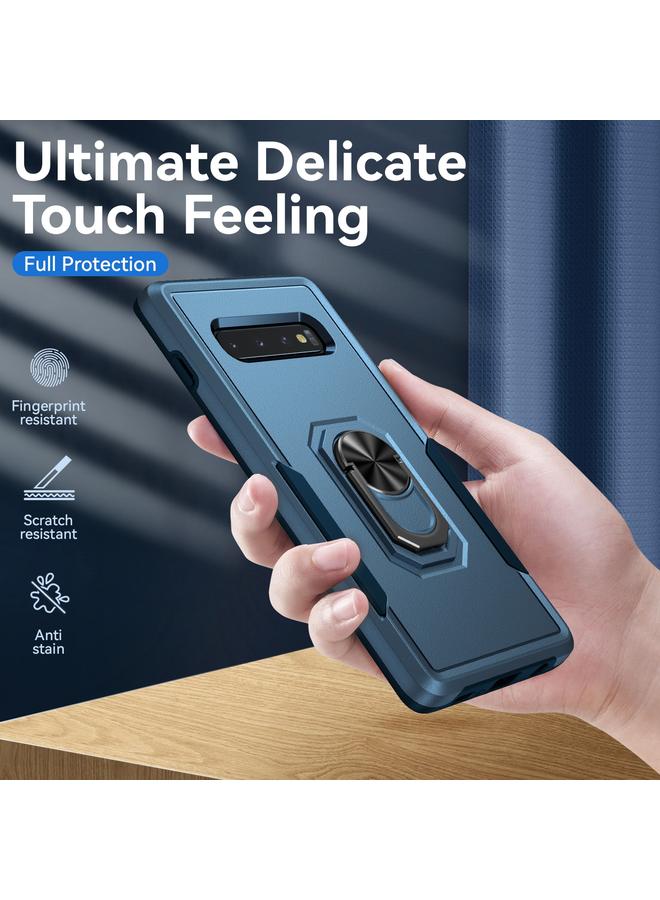 S-TOP Case For Samsung Galaxy S10+ Pioneer Armor Heavy Duty PC + TPU Holder Phone Case - Image 5
