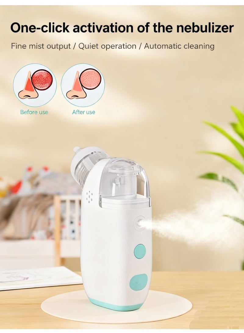 Electric Silent Baby Nasal Aspirator Automatic Nose Cleaner With Silicone Nose Tips Music Soothing Function Rechargeable Portable Nasal Aspirators - Image 4