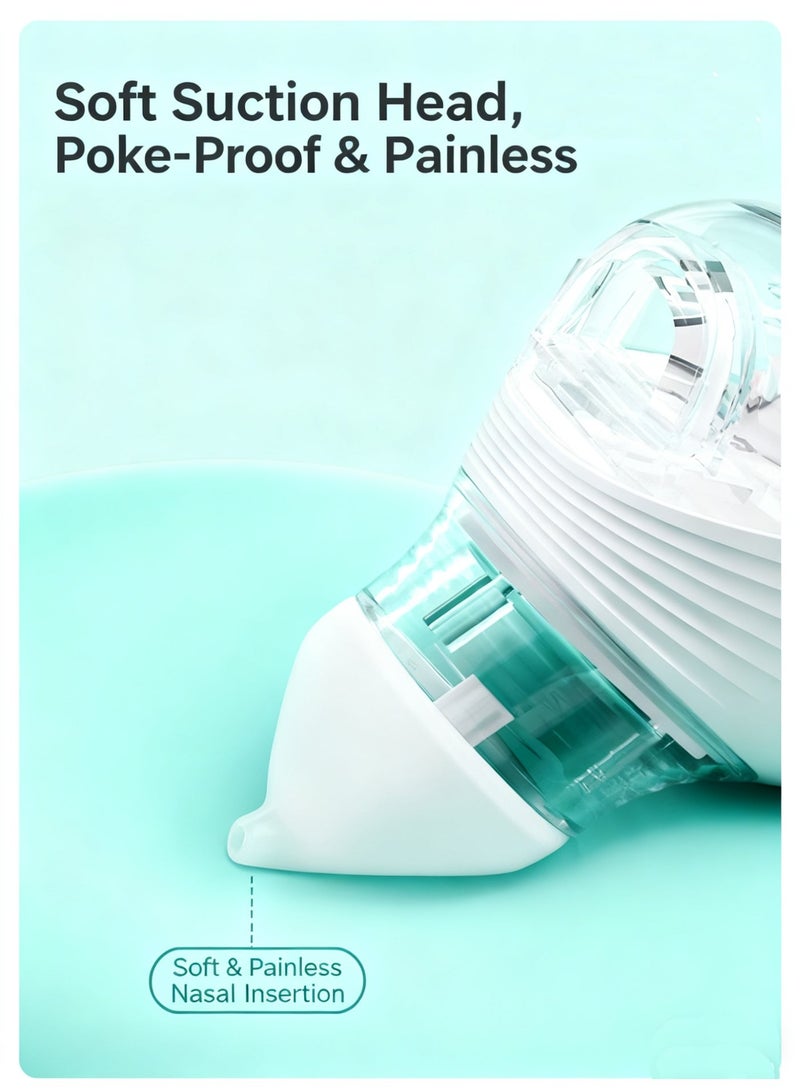 Electric Silent Baby Nasal Aspirator Automatic Nose Cleaner With Silicone Nose Tips Music Soothing Function Rechargeable Portable Nasal Aspirators - Image 5