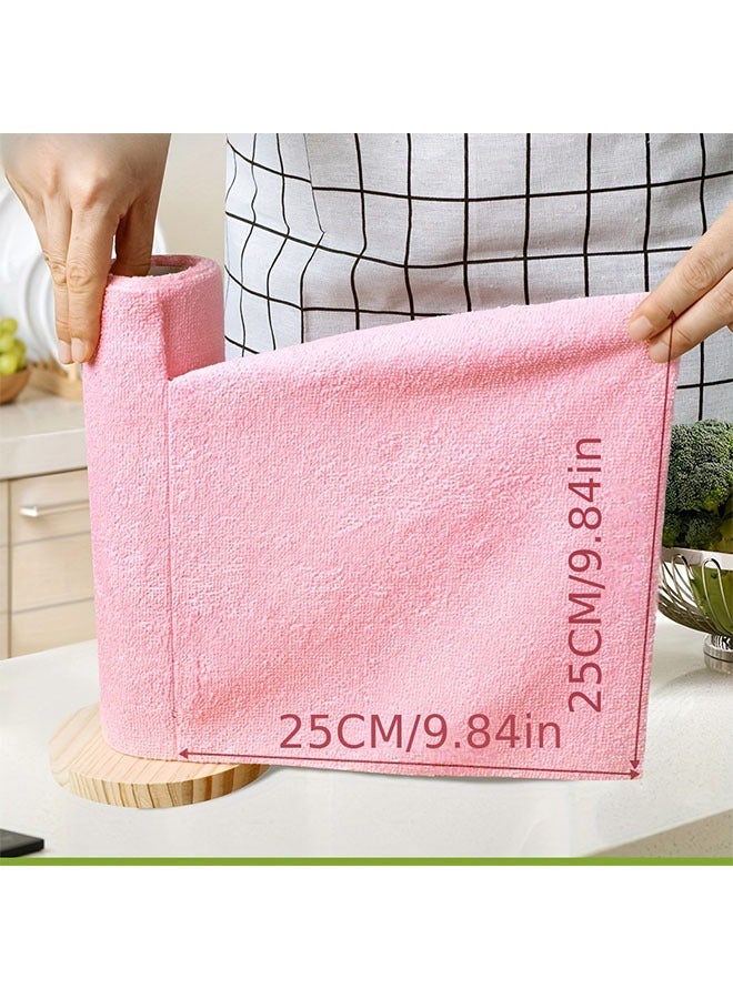 HOMESTAR 20pcs/1roll Reusable Microfiber Cleaning Cloths, Absorbent & Rust-Proof Kitchen Towels, Multipurpose Household Cleaning Supplies, Home Kitchen Cloth, Microfiber Towel Roll, Dishcloth Replacement, Cleaning Tools - Image 5