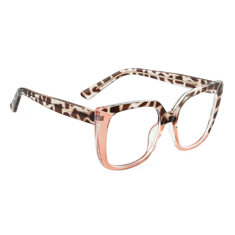 PERKEY Store PERKEY Square Blue Cut Light Blocking Computer Eyeglasses for Men Women - Image 1
