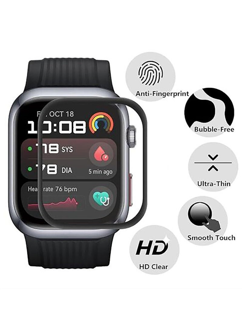 Screen Protector for Huawei Watch D2 Clear HD Hydrogel Film Anti-Scratch 3D Curved Full Cover Composite Material Screen Protection Film Full Coverage Wear-resistant (3pcs)  - Image 4