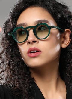 Haute Sauce Polarized Full Rim Round Sunglasses For Women  - Image 4