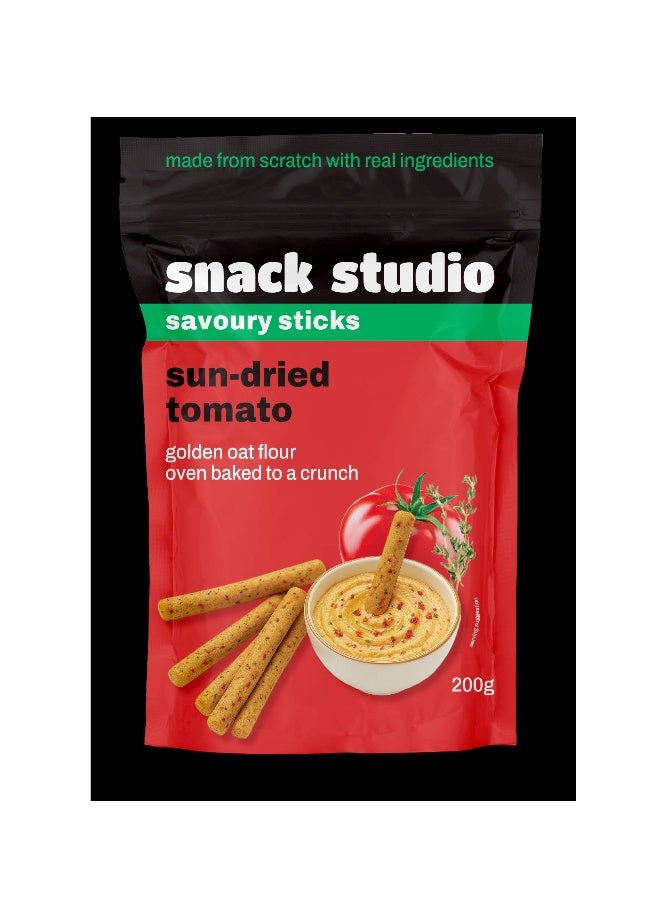 Snack Studio Sun Dried Tomato Savoury Sticks 200g - Image 2