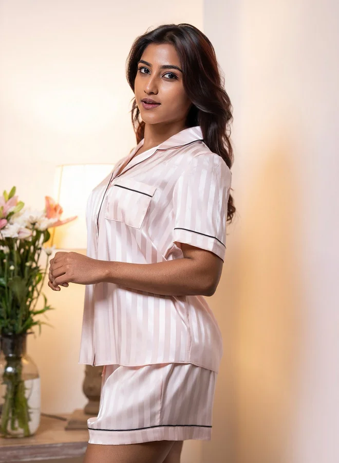 Aadaraya Aadaraya Short Set Shirt & Shorts