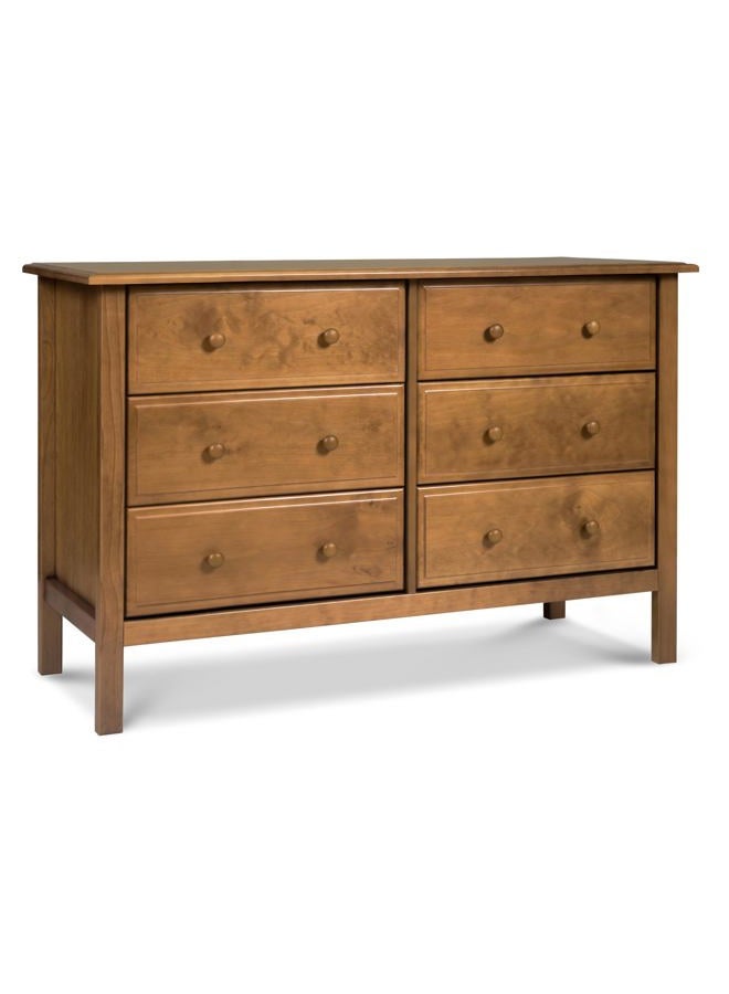 Davinci Jayden 6-Drawer Double Wide Dresser in Chestnut, Greenguard Gold Certified - Image 1